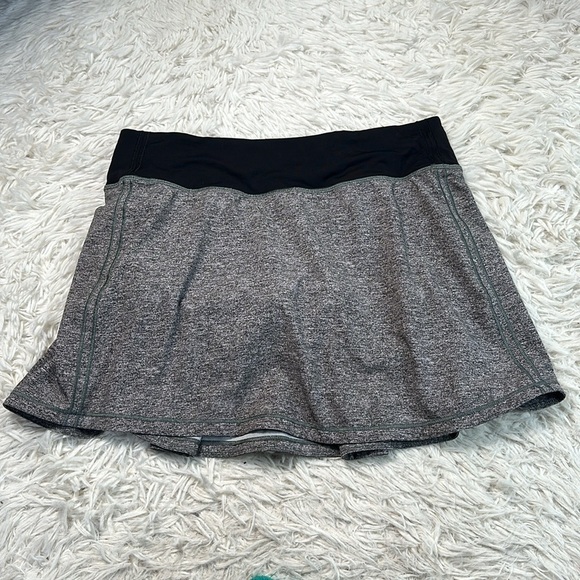 lululemon athletica Pants - Lululemon Pace Rival Skirt (Tall) *No Panels 15" Heather Lux Multi Black / Black